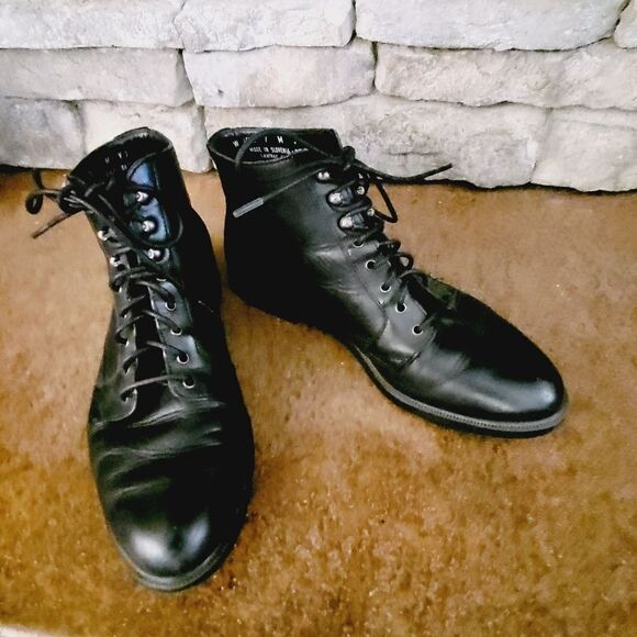 Rockport soft black leather comfy boots - Picture 6 of 7